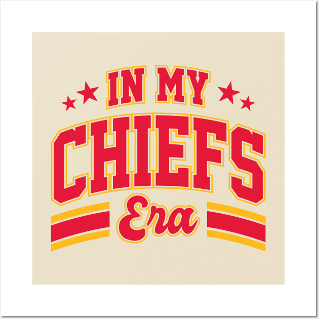 In My Chiefs Era Kansas City Football Wall Art by Burblues